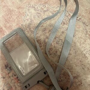 Kate Spade Silver Glitter Water Phone Case